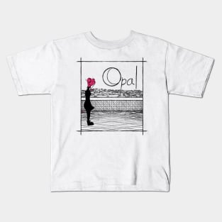 Opal On a building Kids T-Shirt